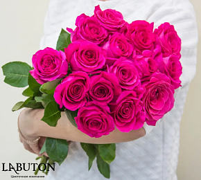 15 розовых роз 15 розовых роз