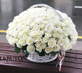Розы в корзине 51шт Розы в корзине 51шт